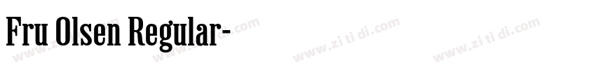 Fru Olsen Regular字体转换 Fru Olsen Regular字体转换